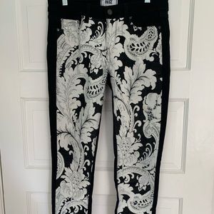 Paige black and white pants